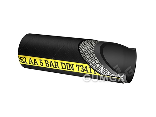 Hadice na horkou vodu T352 RADIATOR, 28/36mm, 5bar, EPDM, -40°C/+120°C, černá